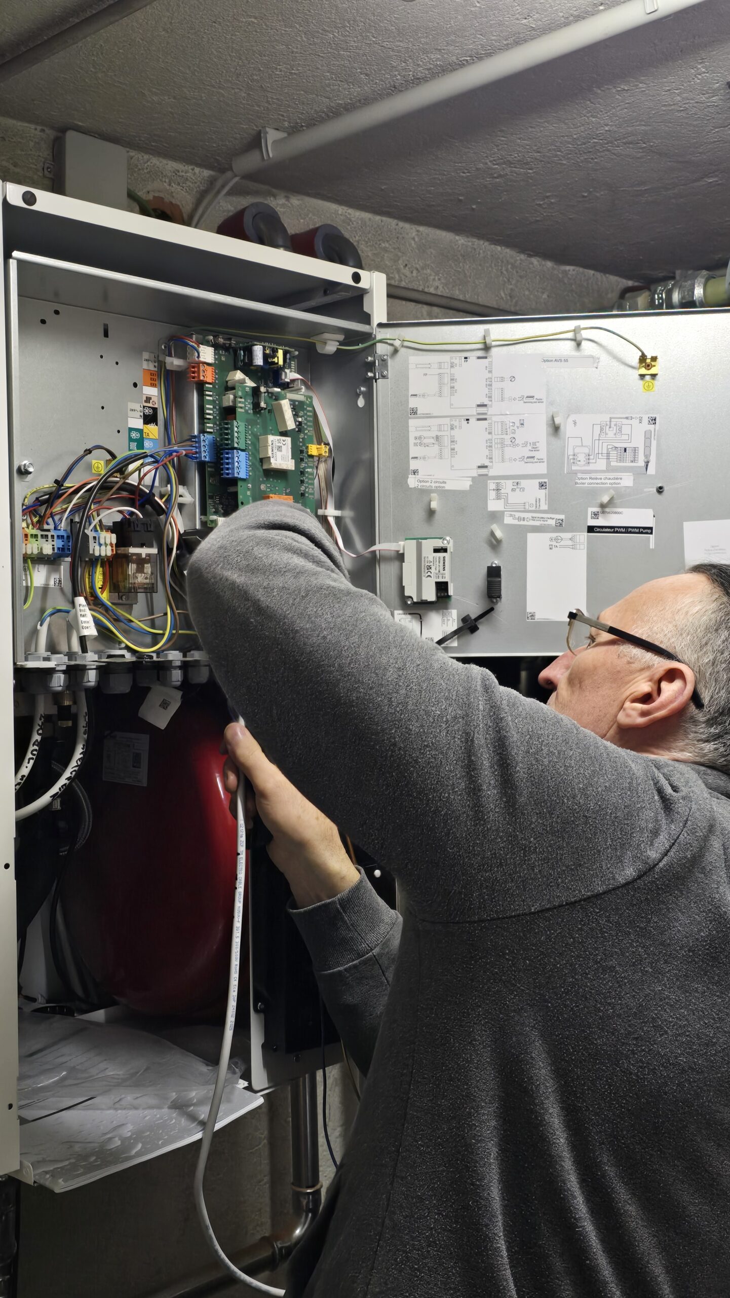 Anschluss Innengerät Wärmepumpe