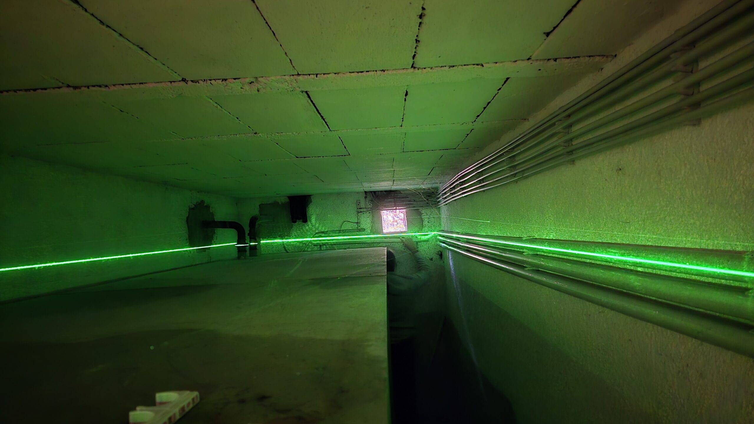 Leitungswege im Keller